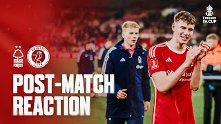 POSTMATCH REACTION JOE GARDNER  NOTTINGHAM FOREST V BRISTOL CITY  FA CUP 4TH ROUND [upl. by Mir]