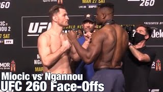 UFC 260 Stipe Miocic vs Francis Ngannou 2 WeighIn  MMA Fighting [upl. by Santa]