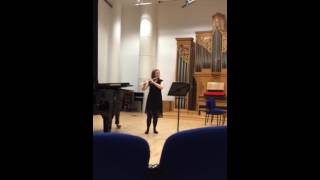 Poulenc flute sonata Charlotte read [upl. by Nanis]