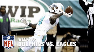 Jarvis Landry Catches Deflected Pass for a TD  Dolphins vs Eagles  NFL [upl. by Forsyth765]