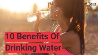 10 Benefits of Drinking Water  The Foodie [upl. by Llerehc]