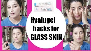 HYALUGEL HACKS FOR GLOWING GLASS SKIN Rachna Reviews [upl. by Egnalos]