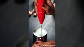 How To Froth Milk At Home shorts [upl. by Avevoneg590]