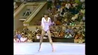 Nadia Comaneci ROM Floor Event Final 1980 Moscow RARE [upl. by Adrianna]