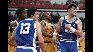 1993 FIBA Euroleague Final Four Semifinal Real Madrid vs Limoges [upl. by Winston]