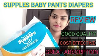 supples pants diaper review cost effective amp Affordable diaper for gentle amp delicate skin for baby [upl. by Annabell]