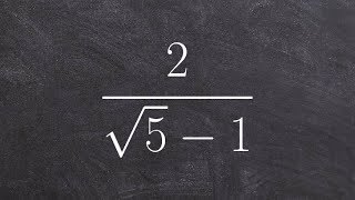 Simplifying a rational radical expression by multiplying by the conjugate [upl. by Yrruc]