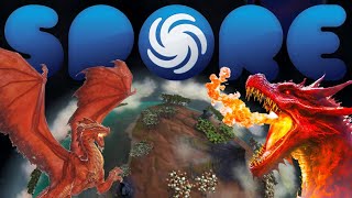 Becoming a Mighty DRAGON in Spore [upl. by Kenneth]