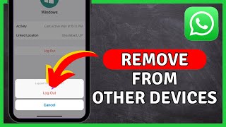 How to Remove My WhatsApp From Other Devices  Log Out From Other Devices  WhatsApp Tutorial [upl. by Ekle]