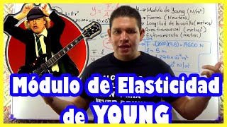 🤘 MÓDULO de ELASTICIDAD de YOUNG EXPLICADO DESDE CERO EJERCICIO RESUELTO 🤘 [upl. by Malvina139]