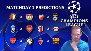 My Champions League Matchday 1 Predictions 190924 [upl. by Camellia]