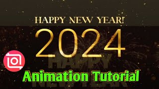 Happy New Year 2024 After effect tutorials  Happy New Year text animation bangla [upl. by Ert136]