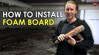 Best Way To Install Foam Board Insulation to Crawl Space Walls with Hilti DX  Crawlspace Insulation [upl. by Okimuy]