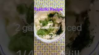 Tzatziki Recipe [upl. by Brookhouse]