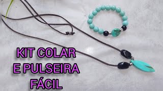 KIT COLAR E PULSEIRA  Faça você mesmo Tutorial 🤩♥️ [upl. by Attalie]