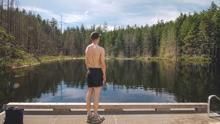 this lake was SO warm  Whyte Lake Hike in West Vancouver [upl. by Beetner]