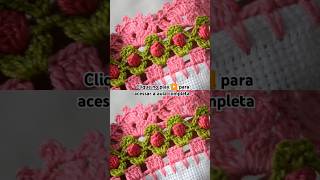 Barrado de crochê chique com tulipas passo a passo crocheparainiciante puntillas bicodecroche [upl. by Anigar]