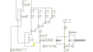 16bit LFSR in MaxMSP  linear feedback shift register [upl. by Austin]