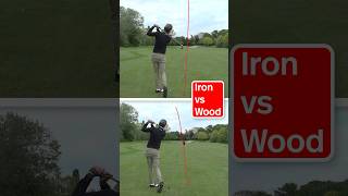 Difference between Iron and Wood setup and swing  Golf explained shorts [upl. by Assetniuq305]