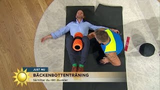 Kniiip  Peter får lära sig bäckenbottenträning  Nyhetsmorgon TV4 [upl. by Ahsienahs]