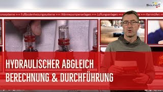 Hydraulischer Abgleich  Berechnung und Durchführung [upl. by Bergen]