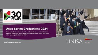 2024 Unisa Spring Graduation  19 September 2024 1800 PM Ceremony [upl. by Ahsenyl]