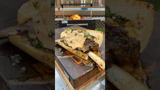 Beef Rib Sandwich  Over The Fire Cooking by Derek Wolf [upl. by Waller]