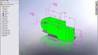 Demo SolidWorks  Dimxpert [upl. by Duthie627]