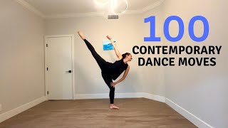 100 Contemporary Dance Moves  Lyrical Contemporary and Modern Dance [upl. by Sudhir]