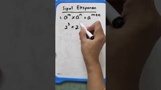 sifat eksponen matematika SMA kelas X mtkkelasx mtksma eksponen matematikakelasx eksponensial [upl. by Osrock754]