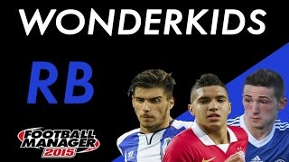 Football Manager 2015  WONDERKIDS  RIGHT BACKS [upl. by Aileme]