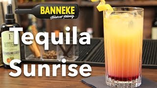 Tequila Sunrise  Tequila Cocktail selber mixen  Schüttelschule by Banneke [upl. by Jarrid]