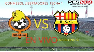 COBRESAL VS BARCELONA COPA LIBERTADORES 2024 EN VIVO [upl. by Odama866]