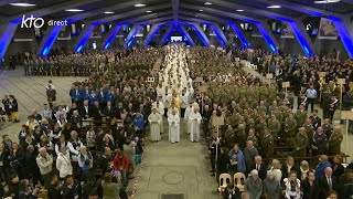 Messe du Pèlerinage Militaire International à Lourdes du 14 mai 2023 [upl. by Haizek]