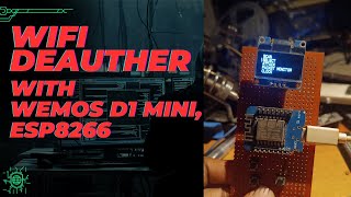 WIFI DEAUTHER WITH ESP8266 WEMOS D1 MINI  EASIEST METHOD  embeddedsystem esp8266 wifihacking [upl. by Loyce762]