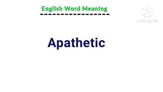 english words with sentences examples  apathetic meaning in english [upl. by Trebmer]