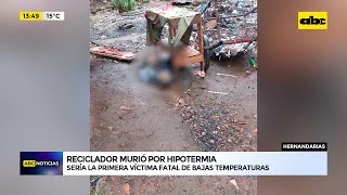 Hernandarias reciclador murió por hipotermia [upl. by Amathiste293]