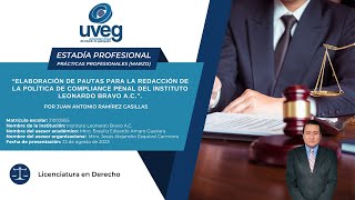 Estadía por Prácticas Profesionales  Reto 9  Licenciatura en Derecho  UVEG 2023 [upl. by Behm707]