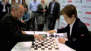 Magnus Carlsen with 30 seconds VS Manager Agdestein with 3 minutes [upl. by Stanislaus]