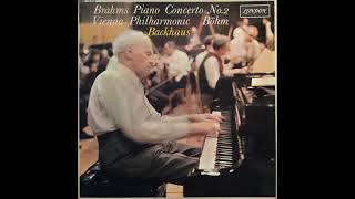 Brahms piano concerto No2 Backhaus Böhm VPO [upl. by Eissahc696]