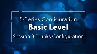 Yeastar SSeries VoIP PBX Configuration Basic Level  Session 3 Trunk Configuration [upl. by Ziagos86]