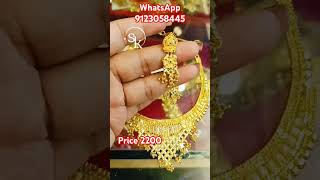 1gm gold plated necklace price 2200anusplanet8119 [upl. by Ashely503]