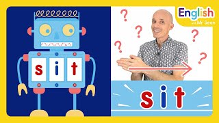 🤖 Learn to Read the Fun and Easy Way  Blending Letter Sounds  CVC Words with satipn  Kids phonics [upl. by Ettenahc251]