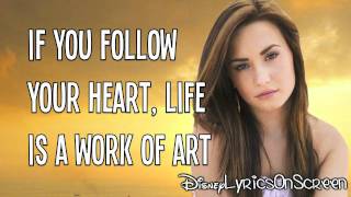 Demi Lovato  Work of Art Lyrics Video HD [upl. by Jobyna]