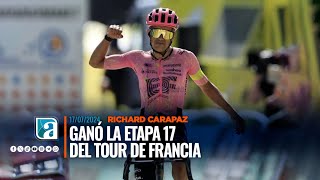 Richard Carapaz hace historia en el Tour de Francia [upl. by Enaasiali]