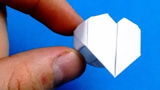 Origami Heart Ring  Instructions [upl. by Rustice581]