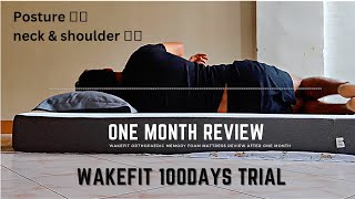 Wakefit Orthopaedic memory foam mattress review after one month [upl. by Kalin607]