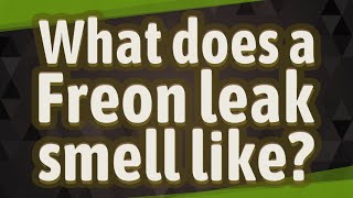 What does a Freon leak smell like [upl. by Annetta179]