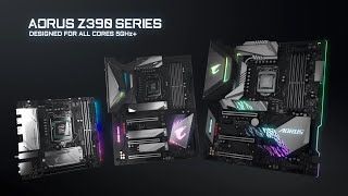 AORUS Z390 Series  All Cores 5GHz  Official Trailer [upl. by Eniawed176]