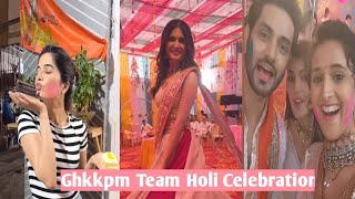 Gum Hai Kisi Ke Pyar Mein Behind The Scenes 🥰 Shakti arora and bhavika sharma Holi Celebration Masti [upl. by Raff857]